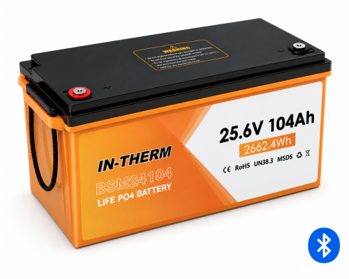 Аккумулятор IN-THERM/BLUESUN 24 V 104  Ah с Bluetooth